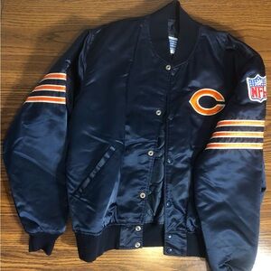 Vintage 80s Chicago Bears Satin Jacket